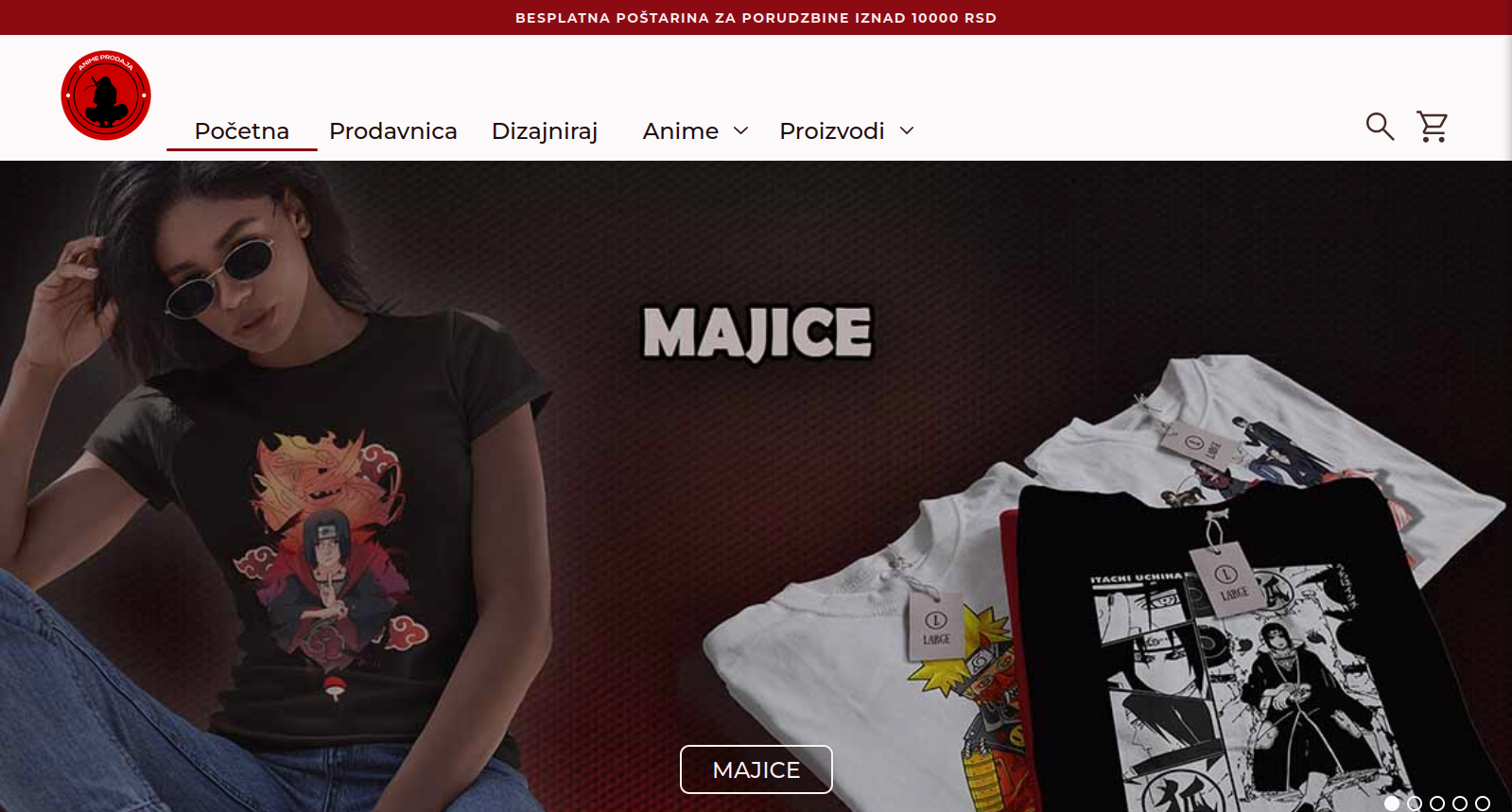 Anime Prodaja website screenshot